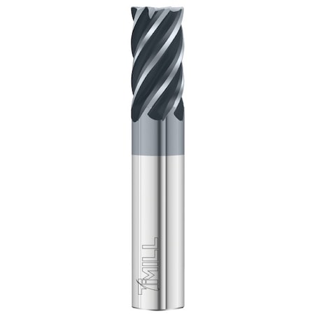 6-Flute - 38° Helix - 3116 TiMill HP End Mills, FC13, RH Spiral, Corner Radius, Standard, 1/2